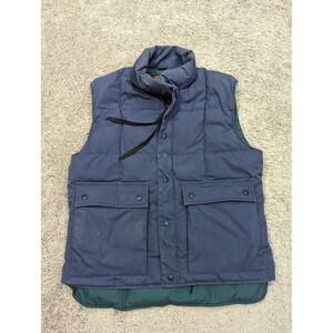 Vintage Eddie‎ Bauer Goose Down Vest Mens Medium Insulated Made in USA Blue